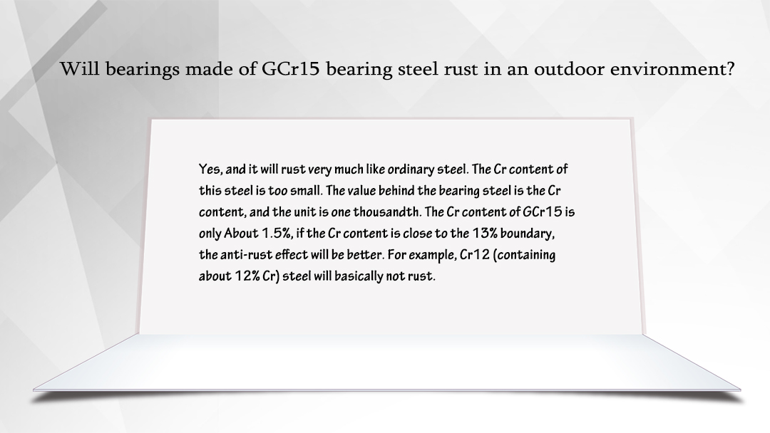 SUNBEARINGcn's tweet photo. Will bearings made of GCr15 bearing steel rust in an outdoor environment?
https://t.co/QXffJf0OSD
#bearing #bearingmanufacturing #bearings #bearingfactory
#GCr15 https://t.co/wAH7SvhDdY