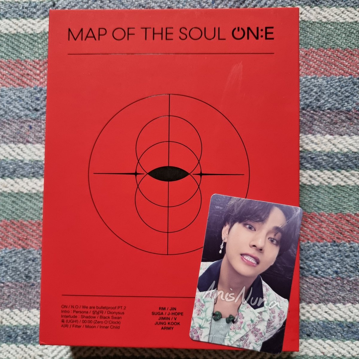 AnisNuna's tweet photo. wtt | want to trade

MOTS ON:E DVD

Have : Taehyung
Want : Yoongi

✅good condi, self pulled
✅via 🍊 only
✅safe packing
♻️however i might re-use packing materials

✉dm for details &amp; condi
🏡bogor

wtt mots one dvd taehyung v yoongi suga pc bts https://t.co/PCH45HynMH