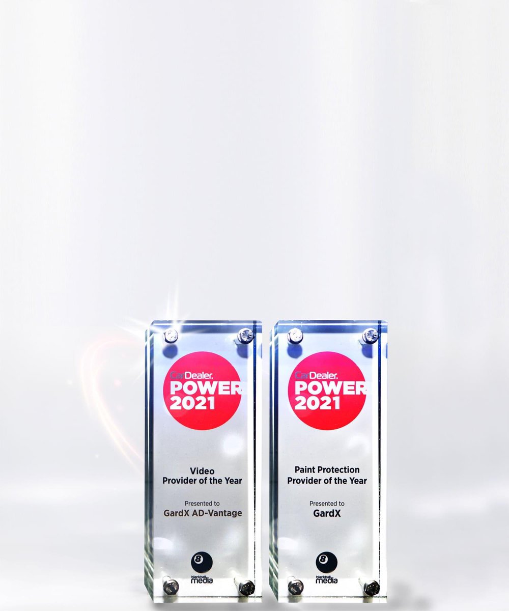 GardXME's tweet photo. We are delighted to have received not one, but two Car Dealer Power Awards this year 🏆 

Protect your car today with GardX, the award winning Paint Protection for 7 YEARS in a row. https://t.co/FZkaBsfTk6