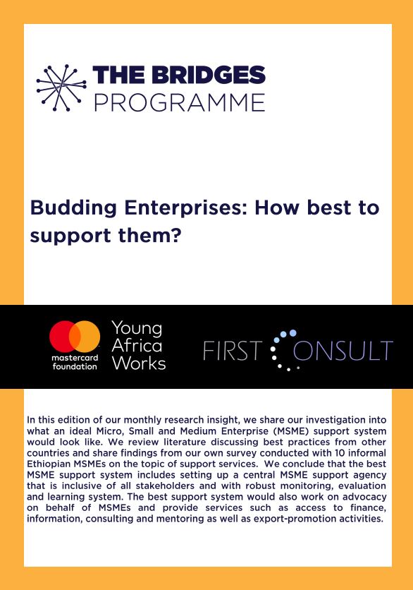 What does the ideal MSME support system look like? 

As a <a href="/MastercardFdn/">Mastercard Foundation</a> #YoungAfricaWorks supported initiative implemented by <a href="/FirstConsultEth/">First Consult</a> please read our research answering the question👉firstconsultet.us17.list-manage.com/track/click?u=…
