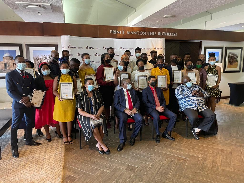 CHIETA_SETA's tweet photo. Our Board Chairperson, Ms Wezi Khoza on the podium to introduce Minister @DrBladeNzimande to officiate the CHIETA Certification Ceremony on Tuesday afternoon earlier this week that was held in Ulundi.
#CHIETACertificateCeremony #CHIETAAtWork https://t.co/hJSiPFNvxG