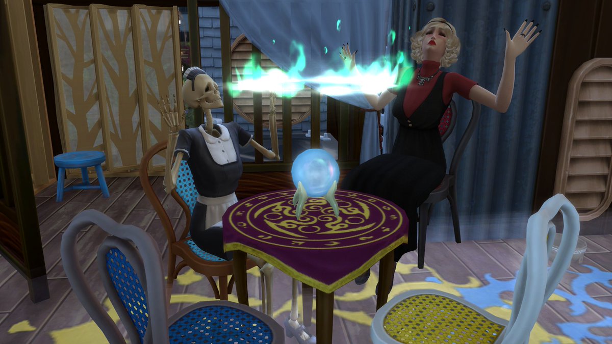 simslisgames's tweet photo. voodoo sessions with bonehilda 🔮✨ #TheSims4 #TheSims #TS4 #ts4cc #CC #ShowUsYourSims #ParanormalStuff @TheSims https://t.co/0BFfXVE4yK