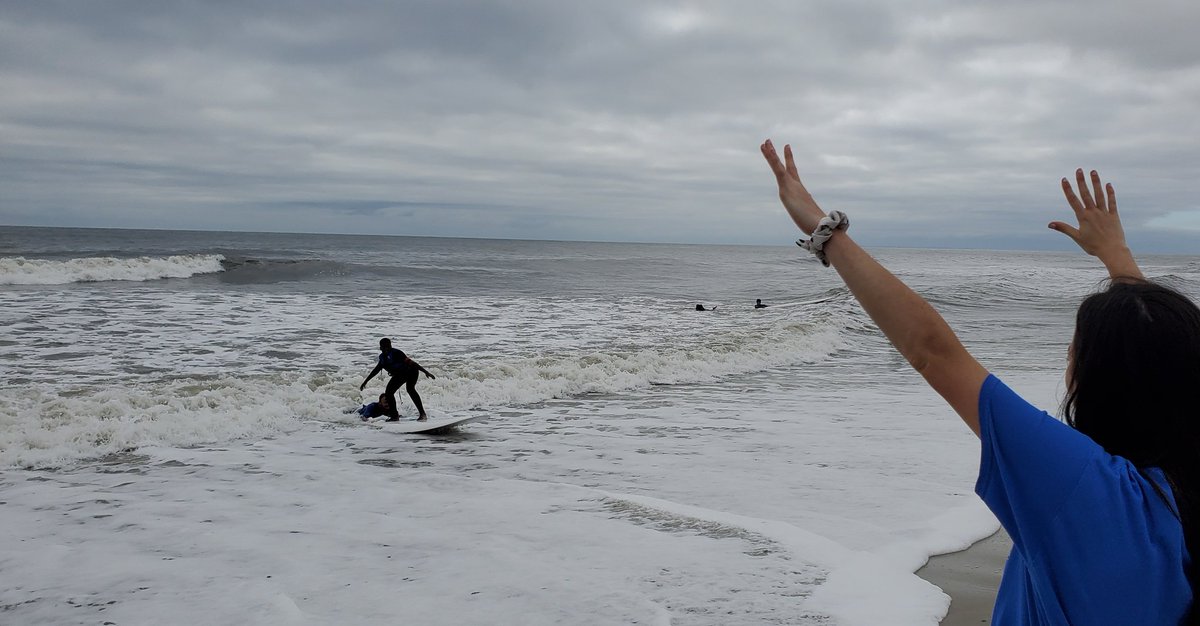 Caught this AMAZING shot of <a href="/MrsHinkeLB/">Andrea Hinke</a> cheering on her student after standing up and catching a wave!!!  #surfforall <a href="/obie_lbms/">Dayna Obidienzo Griffin</a> <a href="/PeterRussoNY/">Peter Russo</a> <a href="/lbeachms1/">lbeachms</a> <a href="/keithbiesma/">Keith Biesma</a> <a href="/eliotlewin/">Eliot Lewin</a> <a href="/2lorie/">LorieeiroL</a> <a href="/jengallagherlb/">Jennifer Gallagher</a>