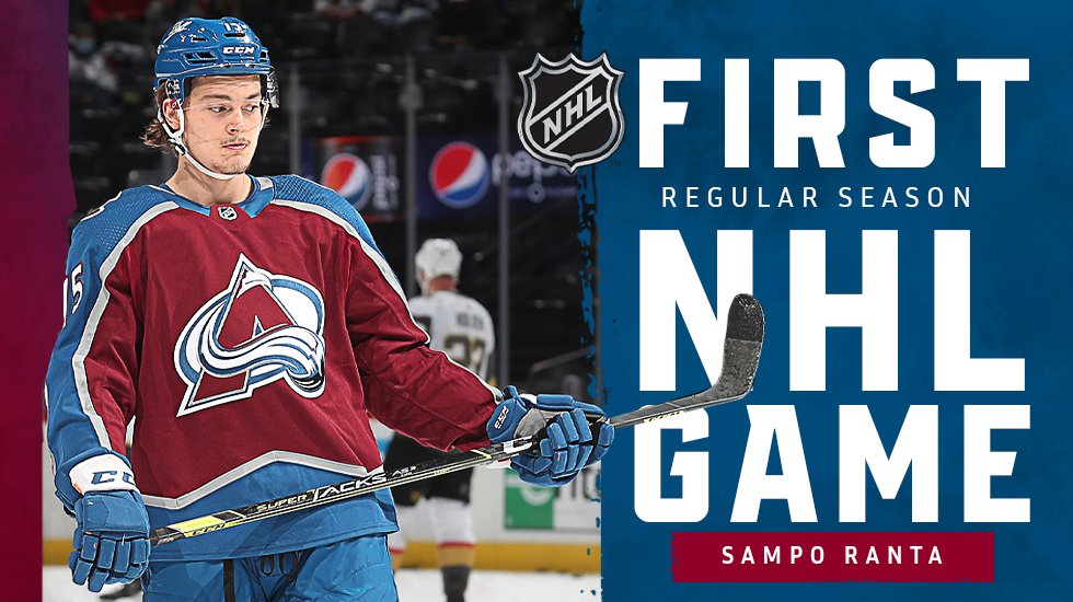 He played in the playoffs, but now he's in the leauge.

Welcome, Sampo!

#GoAvsGo