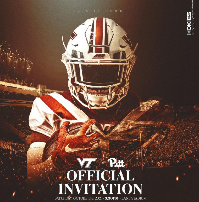 StephenJ2004's tweet photo. I will be attending @HokiesFB vs @Pitt_FB this Saturday in Blacksburg. Thank you @CoachFuente @coach_ham @jcprice59 @BillTeerlinck for the invitation. @Mansell247 @ChadSimmons_ @BWILLnfl @Cats_Recruiting @RecruitGeorgia @MatejS247 @AndyBitterVT @FayetteSports @jtbronco88 https://t.co/Y8DBmGR4tv