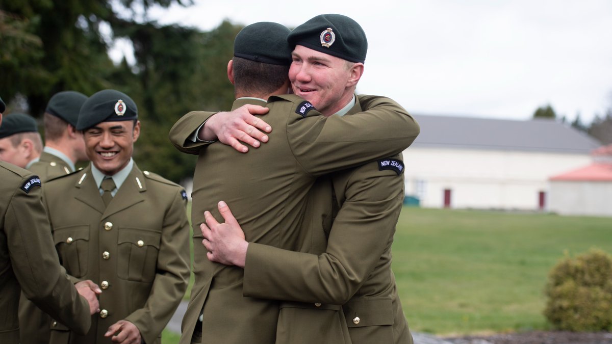 NZArmy's tweet photo. Congratulations to our newest soldiers from RRF 403 (Cassino Company) who graduated today in Waiouru👏

While COVID-19 restrictions meant that family and loved ones couldn't attend the ceremony, they can be proud of all you've achieved. 

Welcome to Ngati Tūmatauenga!

#NZArmy https://t.co/CJmrdZrDQW