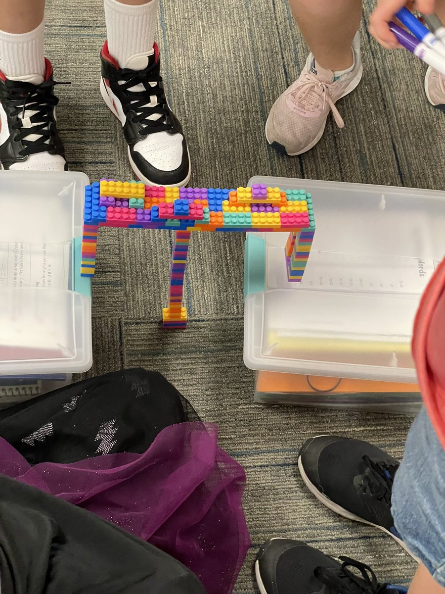 My little engineers making bridges after studying the history of the Golden Gate Bridge in language arts last week! <a href="/112CarverElem/">Carver Elementary</a> <a href="/ISD112/">E Carver Co Schools</a>
