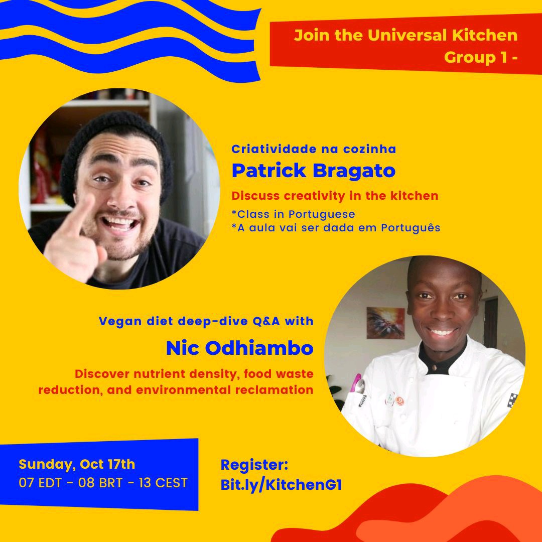 organiclifeorg's tweet photo. #WorldFoodDay2021 is here. Together with @thesgmovement we shall embark on an amazing culinary adventure. 23 chefs from around the world including our @NicOdhiambo will be teaching best practices in our kitchens. Sign up here https://t.co/hU266QYYQK
#SDGs #foodsystems https://t.co/uFHujRArKI