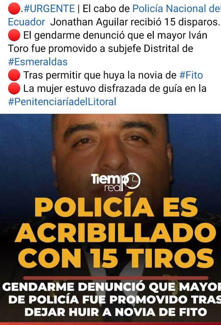 APPasivosEC's tweet photo. A esto como le llamamos? @LassoGuillermo @MinGobiernoEc @AsambleaEcuador @VillaFernando_ al país 🇪🇨, ¿y todavía quedan dudas que la cupula policial hace y desace de lo que quieren cuando les da la gana?, o más bien algunos altos mandos @PoliciaEcuador son aliados de las mafias ? https://t.co/GiNoK73CWh