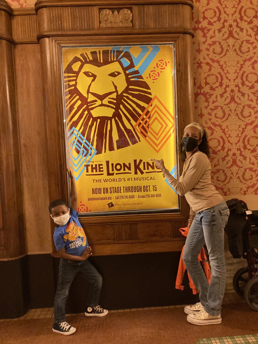 RichaTee's tweet photo. #JPJr and I enjoyed #TheLionKing tonight at @playhousesquare! Amazing Broadway production. https://t.co/TexoDLWSr3