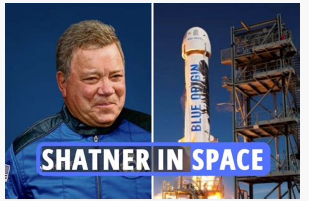 eschillay's tweet photo. You don’t need to be a fan to know how amazingly cool it is that Captain Kirk went to space today — AND set a new world record too! #GoBoldly Congratulations @WilliamShatner https://t.co/ytd12w6ZIc