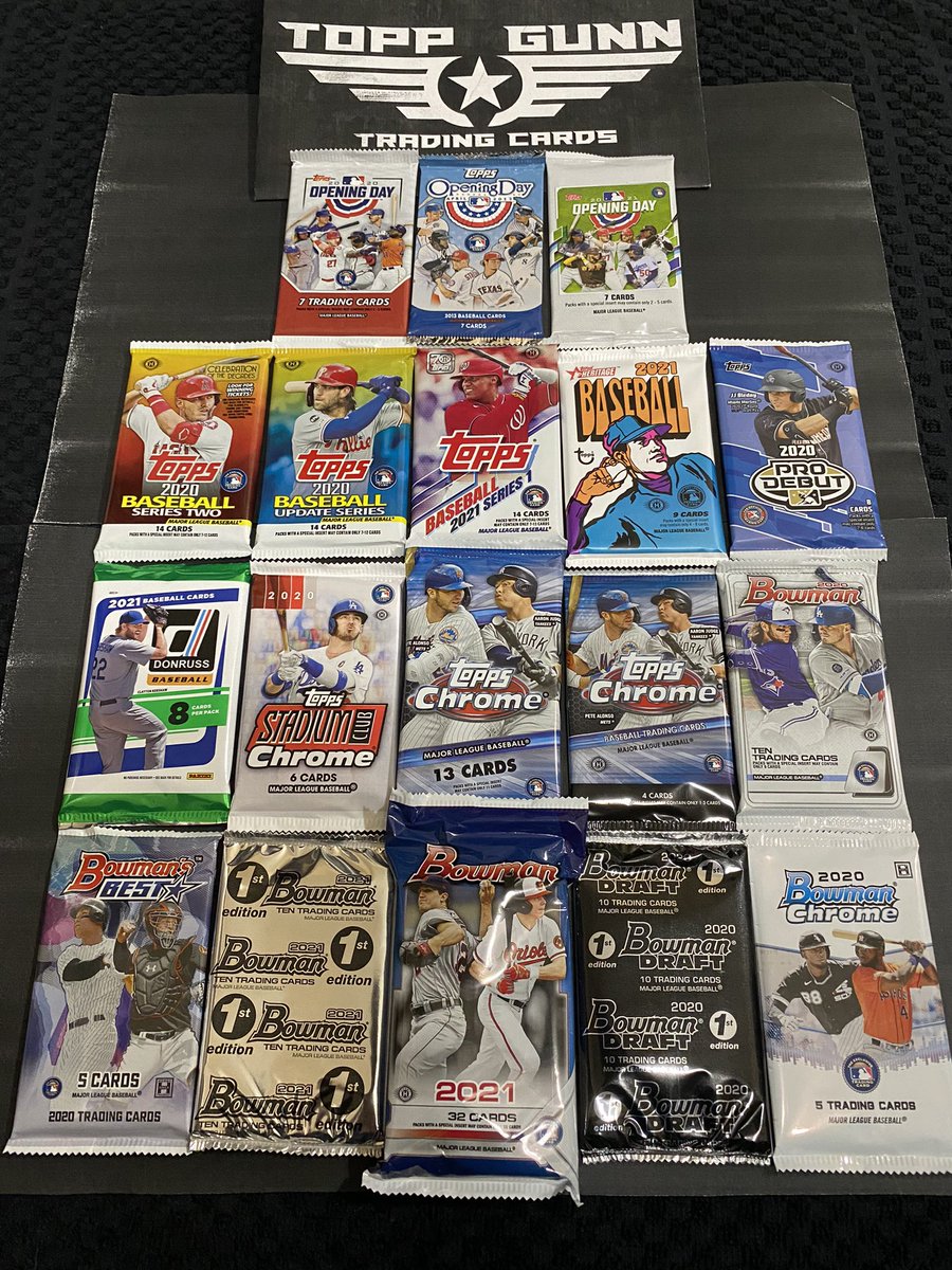 gunner_2426's tweet photo. All factory sealed non searched packs! $5 shipping on all orders!
PayPal Dm me if interested. #MLB #MLBPlayoffs #Topps #bowman #baseball #donruss #Panini  @CardPurchaser @sports_sell @Hobby_Connect @HobbyConnector @ToppGunnCards https://t.co/MDUjQEZkJm