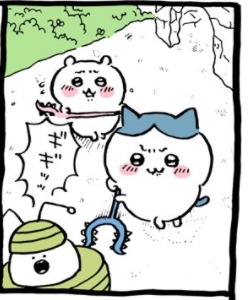 ハチワレんチって以前は家の前そのまま道じゃなかった?と思ったら最初っから崖の横穴みたいなとこが家だった
何が恐ろしいってナガノ先生勢いじゃなくてちゃんとハチワレの家の設定をしてるってトコ
最初くまくんのサブキャラだった事を考えるとナガノ先生はいつでもあっちの世界との融合が可能 