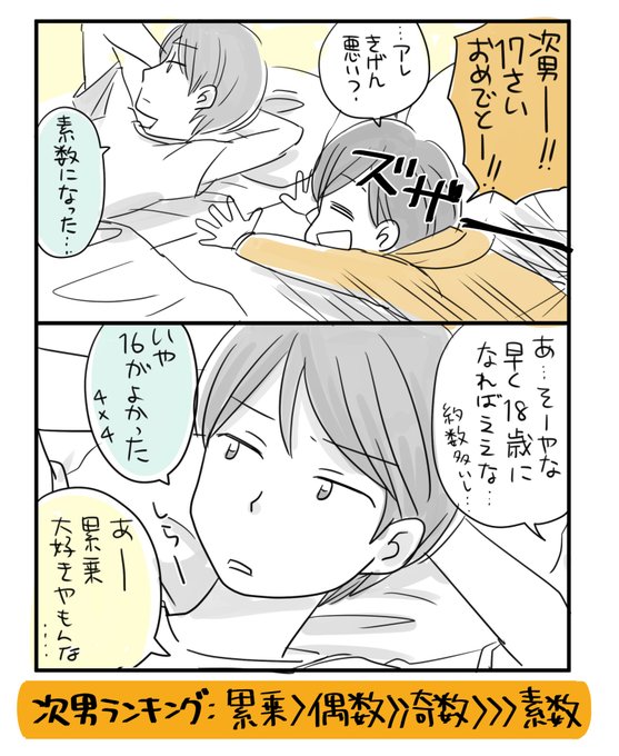 数字にこだわりすぎる次男の17歳 