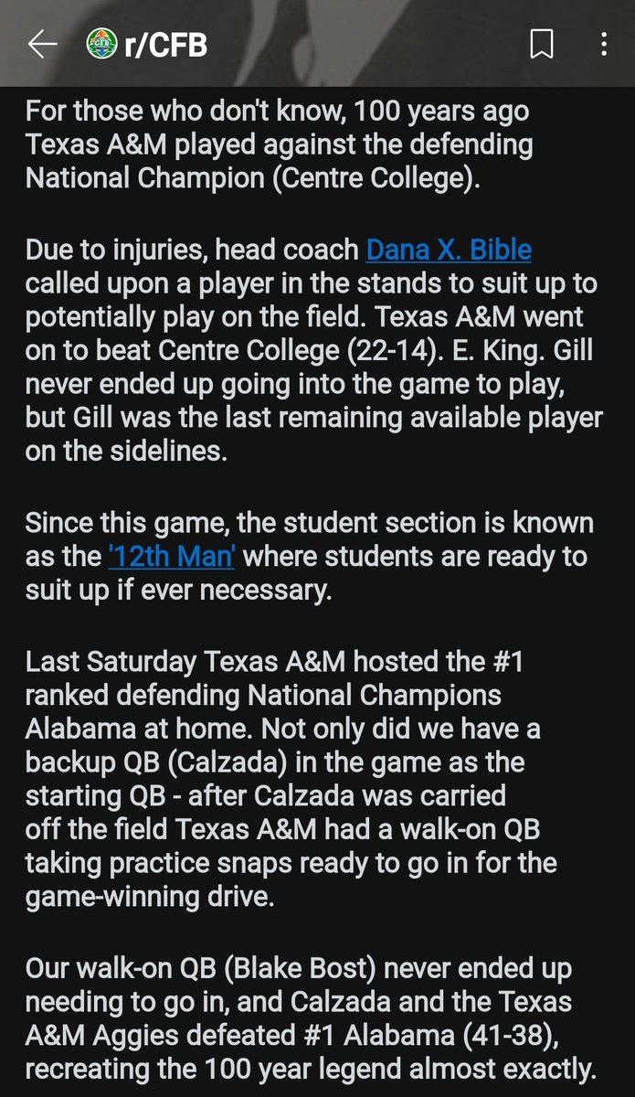 MLuna259's tweet photo. Proud Fighting Texas Aggie #12thMan #TheresASpirit #100Years #WH13P https://t.co/Pn9UXRvkMa