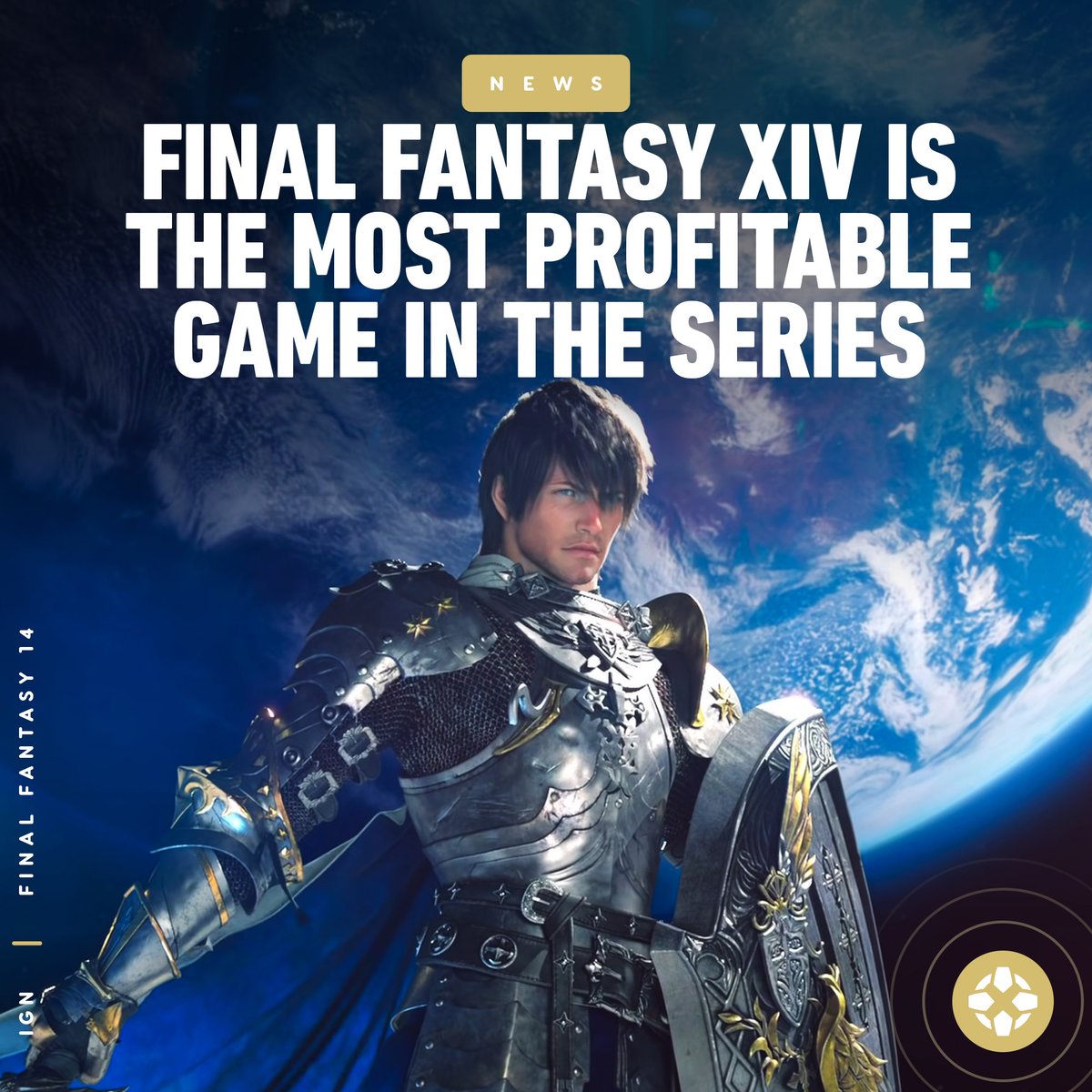 IGN's tweet photo. Final Fantasy is celebrating a massive win for the franchise, as Final Fantasy XIV crosses 24 million players and record-breaking profits. https://t.co/aueeALkCRf https://t.co/gESNpu1AzQ
