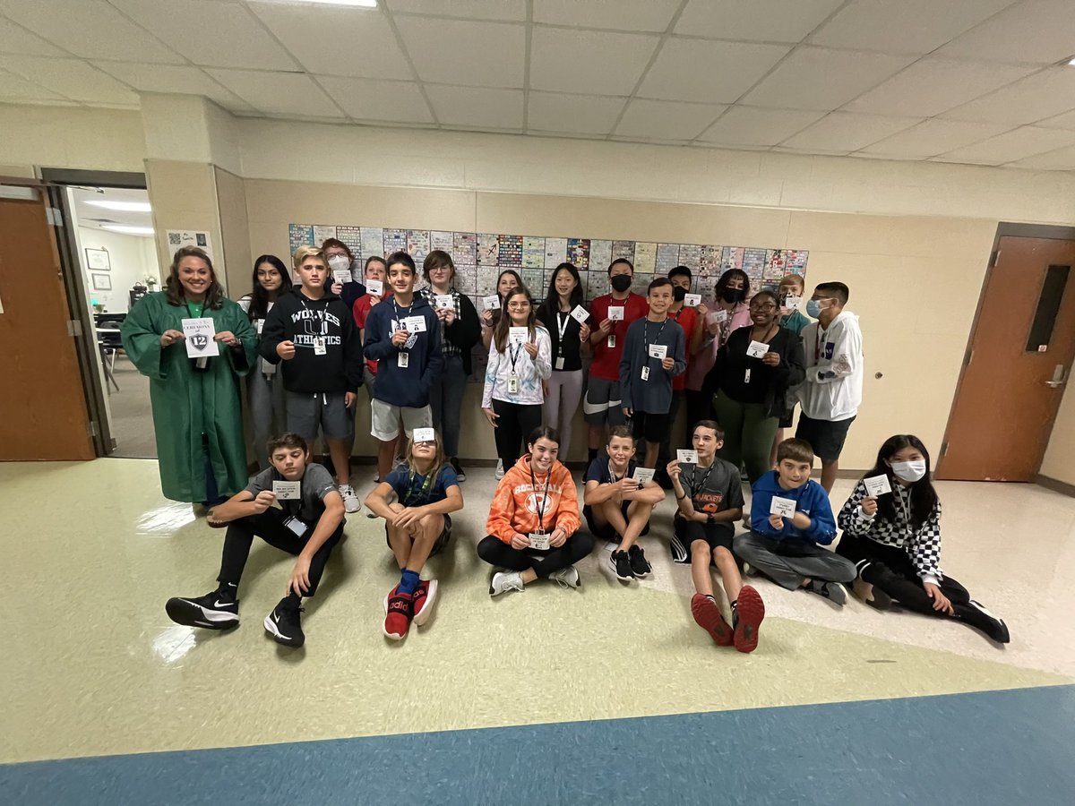 jesovrstrt's tweet photo. Today in SAGE we had our own Ceremony of 12’s! #thegiver #ilovemyjob #utleylearns #ELARockwall @risdadvanced https://t.co/qPADTraL4M