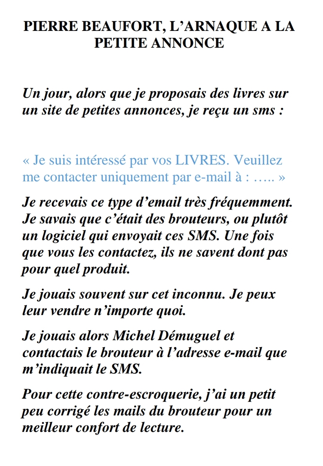 MétaBrouteur on Twitter "THREAD CONTRE ESCROQUERIE COMMENT JE FAIS CRISER UN BROUTEUR SUR LE