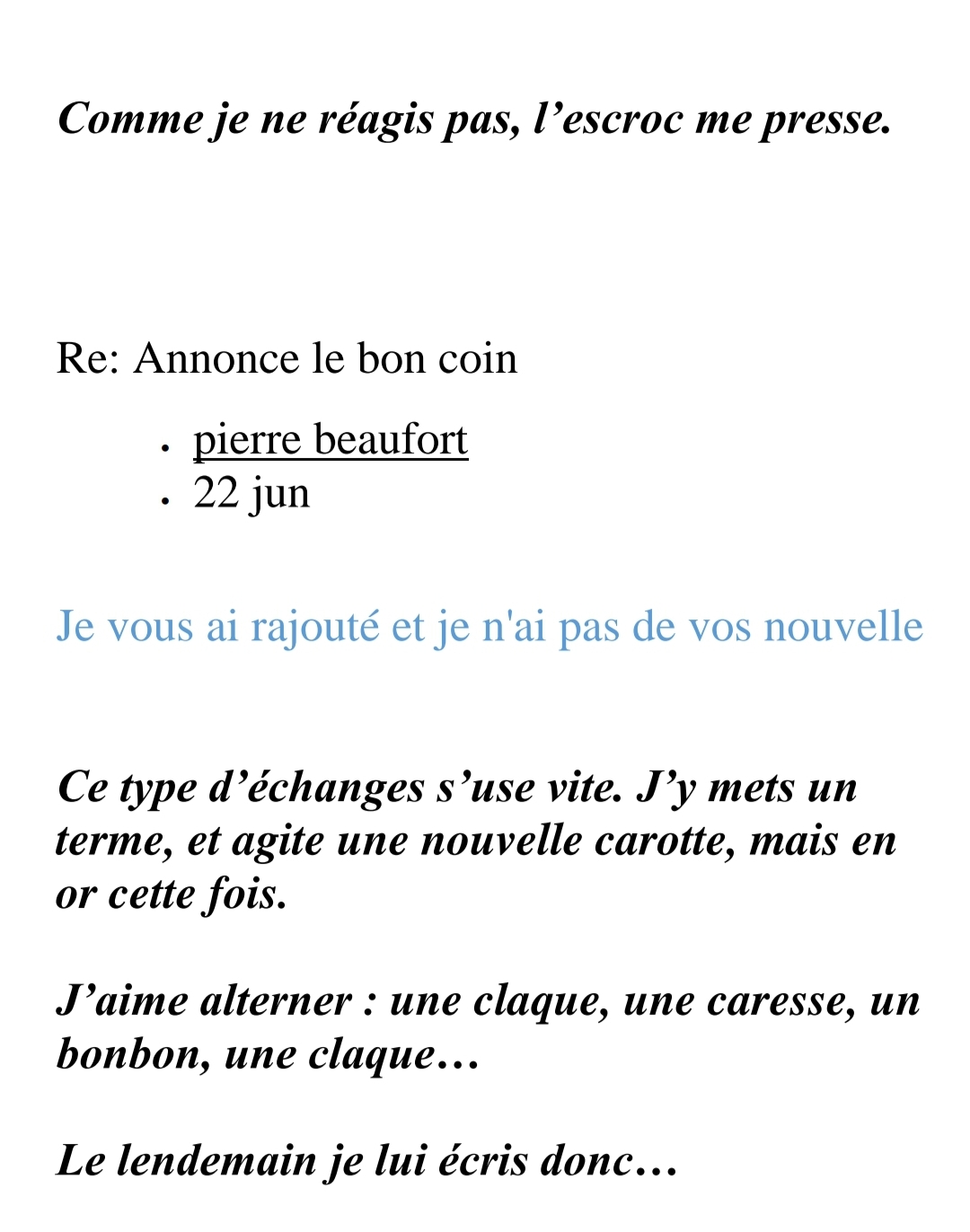 MétaBrouteur on Twitter "THREAD CONTRE ESCROQUERIE COMMENT JE FAIS CRISER UN BROUTEUR SUR LE