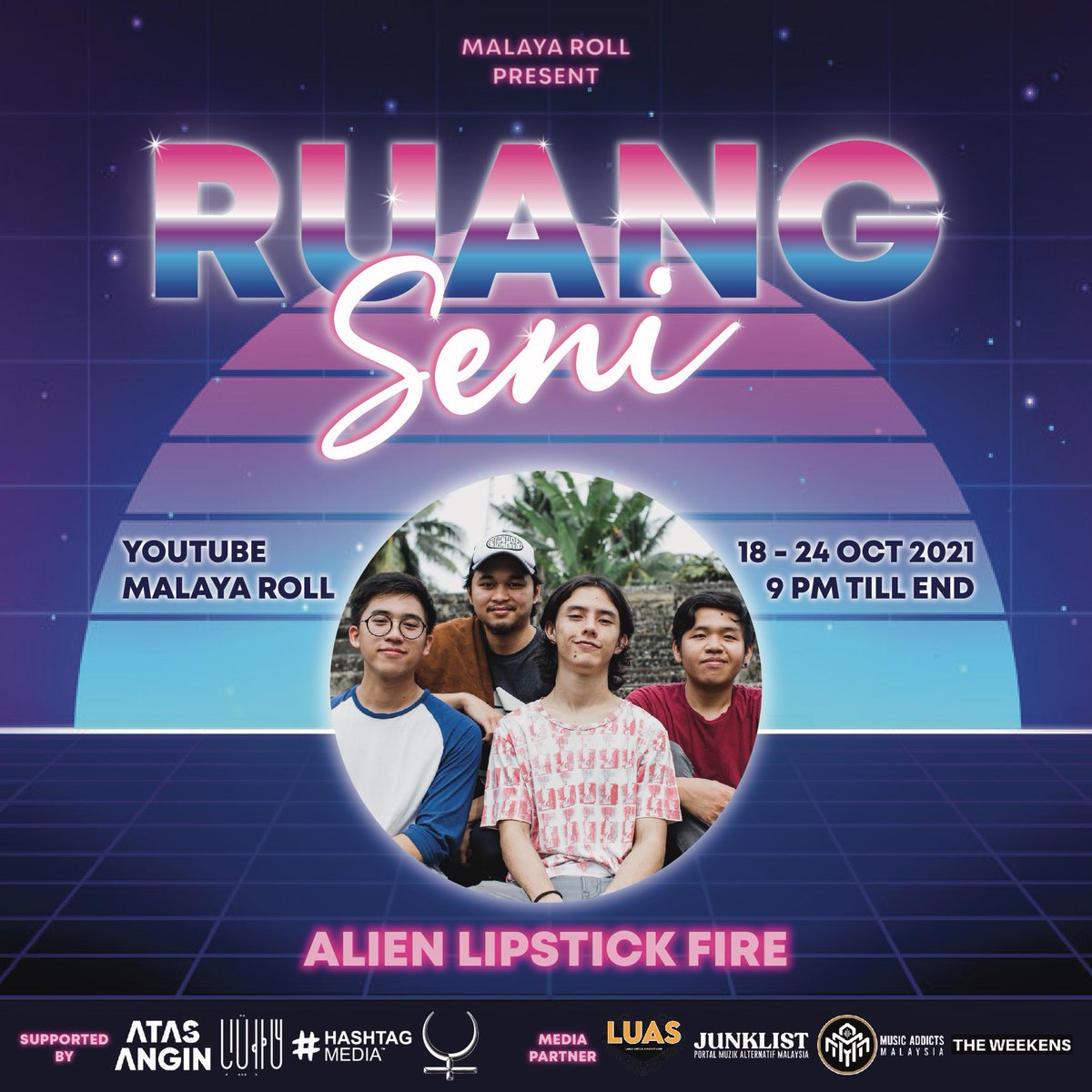 MalayaRoll's tweet photo. Kita juga menjamu anda semua dengan muzik dari pelbagai genre utk anda nikmati.
@AlienLpstckFire
@brainstewrasmi
#countakula
@crazy_grizzly
Jangan lupa subscribe saluran youtube Malaya Roll
https://t.co/DqwSniGXkz
#RuangSeni https://t.co/GdFVsaJAEV