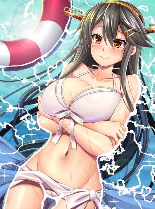 #秋だけどまだ全然暑いので水着絵再掲してもいい 
温水プール行きたい(*'ω`*) 