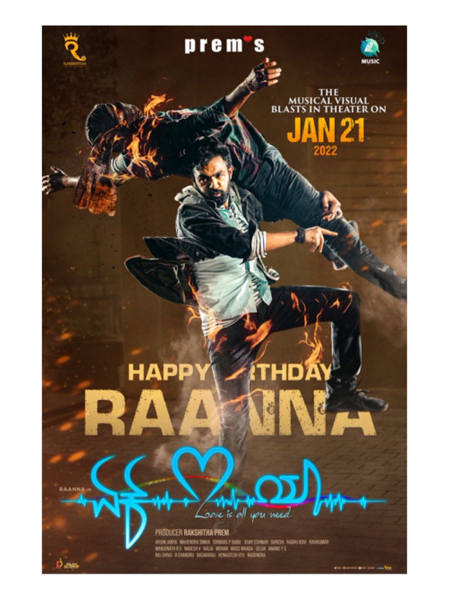 Team ekloveya … we announce our release date today … soo happy to be doing this ❤️… happy ayudha pooje n a blessed Vijayadashami to everyone … <a href="/iamraanna/">Raanna</a> happy birthday in advance my brother may be always be blessed n happy ❤️