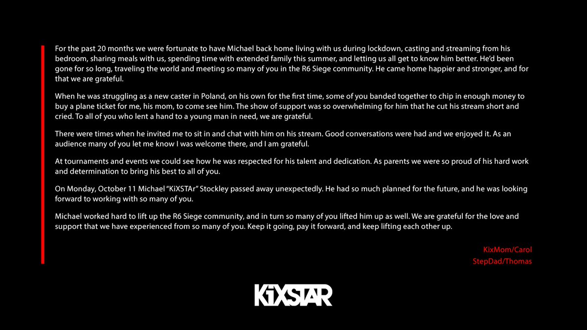 udragons1's tweet photo. Rest in Peace Legend @KiXSTArTV https://t.co/gKoywL8TvX