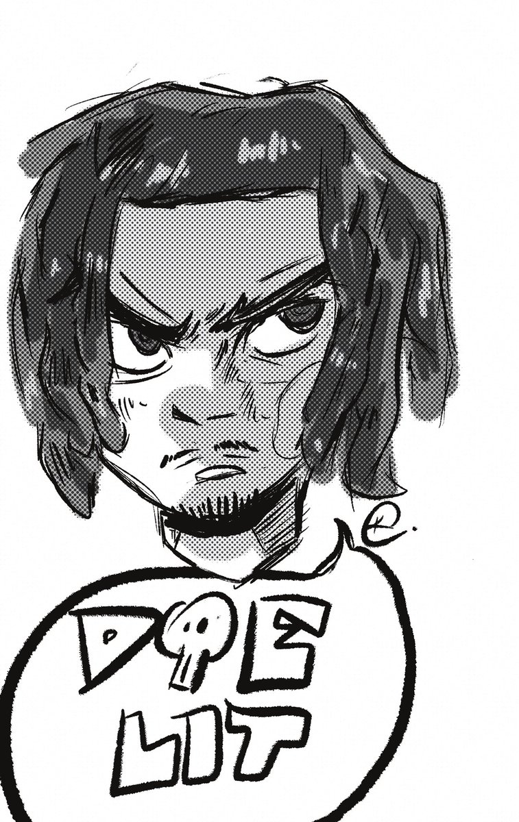 kurtos's tweet photo. lil carti sketch https://t.co/UfTa29fAjR