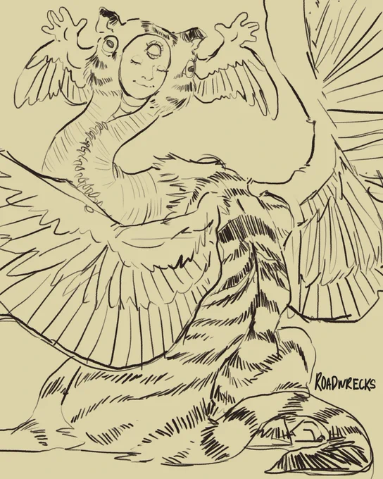 doodle of my angel character. might go back and color it later 
(rts ok) 