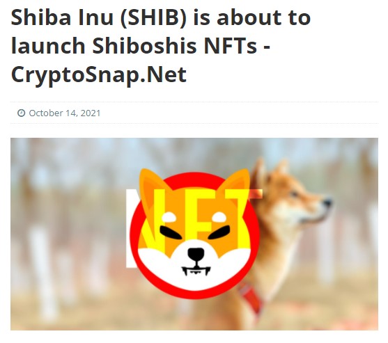 CryptoSnapNET's tweet photo. Shiba Inu (SHIB) is about to launch Shiboshis NFTs
https://t.co/N88u5IaIkf

#Shiboshi #ShibaInu #cryptocurrency #Tshirts #Safemoon #Shiba #Hoodies #Shibacoin #tshirt #Shibaarmy #hoodie #crypto #tshirt #shibanft #nft https://t.co/cC4IU2s9F7