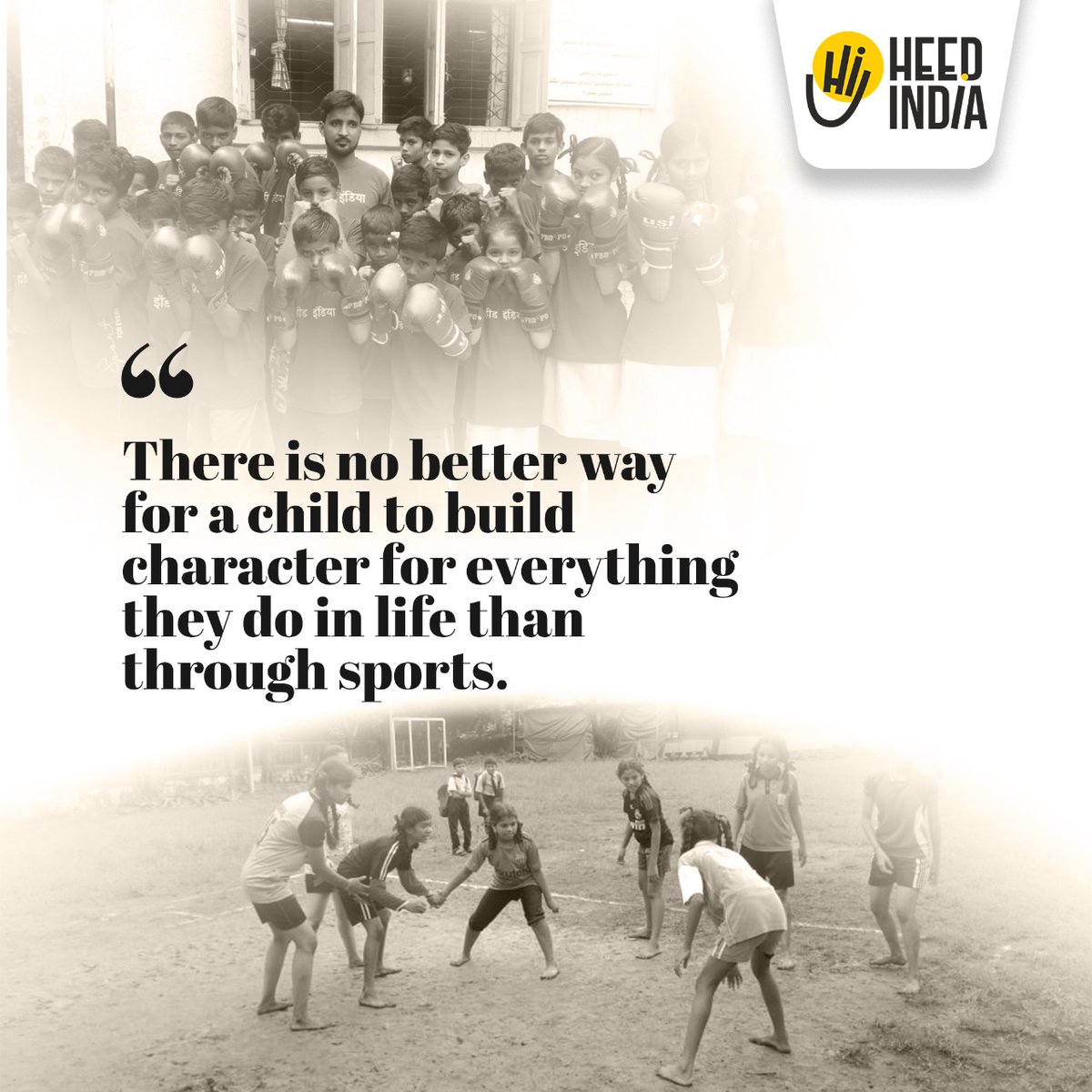 Every #child should have #access to #sports for they will become #Champions if not in the #game but surely in #life #sportsforeverychild #SportsCenter #NGO #Foundation #grants #fitnessjourney #health #healthy #healthylongevity #LONGEVITY #discipline #Character #personality #Smart