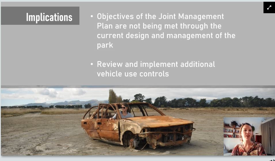 NWT_NZ's tweet photo. Johanna Blakely from Lincoln University used a drone to look at Te Waihora‘s saltmarsh wetland, to measure the extent and intensity of off-road vehicle damage in 2019.  Look at those donuts 😲  "cues to care" likely to be part of the solution.  #INTECOL https://t.co/ARR9mZpEzJ