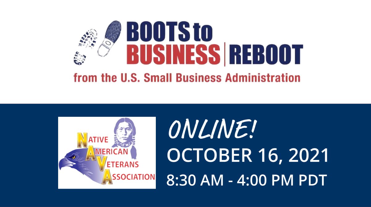 SoCalVBOC's tweet image. Calling All #NativeAmericanVeterans @Boots2Business
 Reboot is taking place on Sat Oct 16 at 8:30 am PDT online with the @SoCalVBOC &amp;amp; @NAVA_vet. Learn how to start your Veteran-owned business! Register at socalvboc.org/boots-to-busin…

#VeteranOwnedBusiness #SoCalVBOC #BootstoBusiness