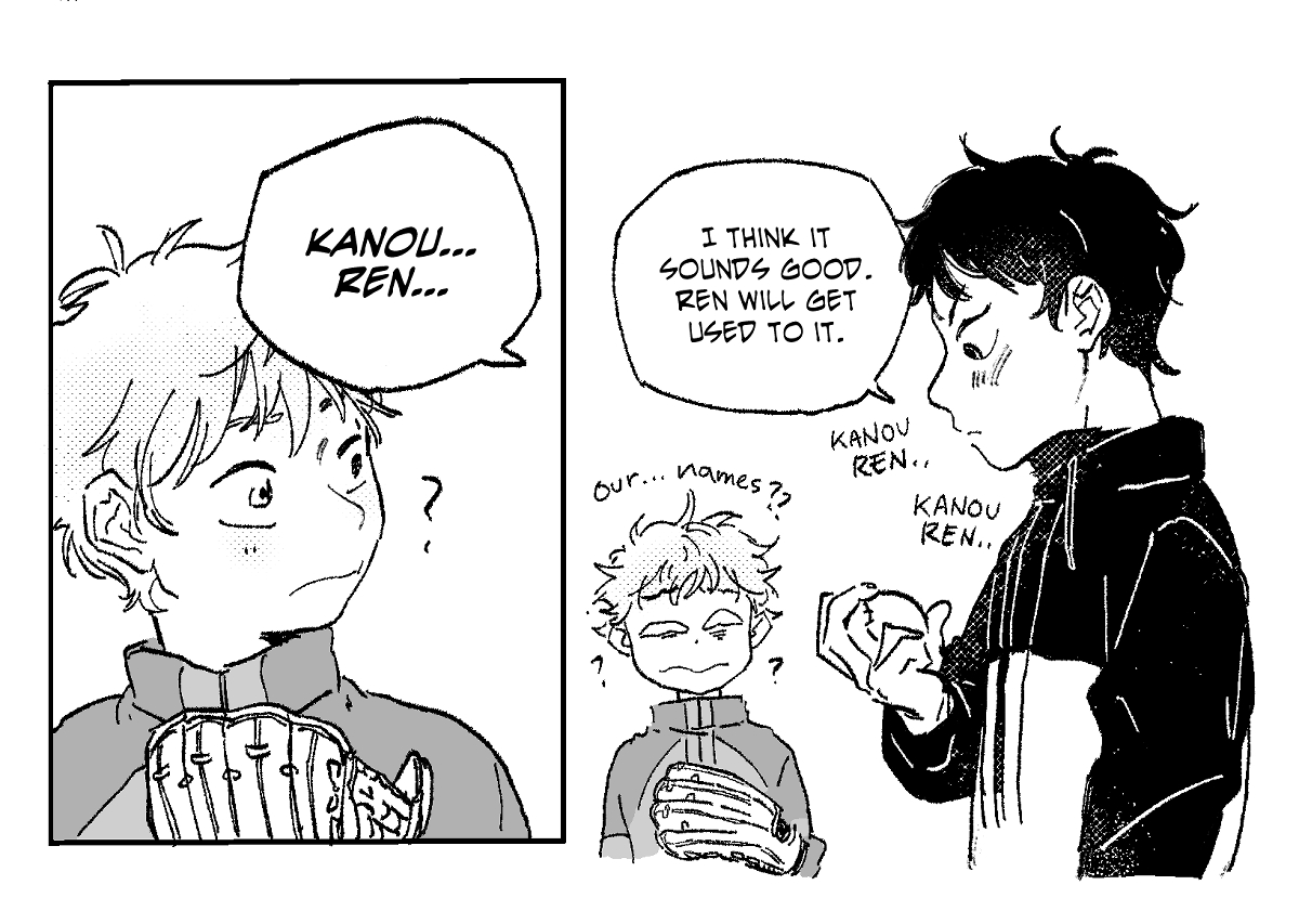 「kanou contemplates family naming convent」|bats!の漫画