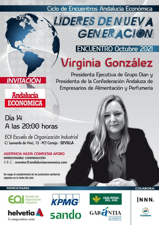 Hoy de la mano de nuestra Presidenta haremos un recorrido del pasado, presente y futuro de nuestro Grupo Empresarial,  en el foro de Líderes de Nueva Generación que promueve Andalucía Económica.