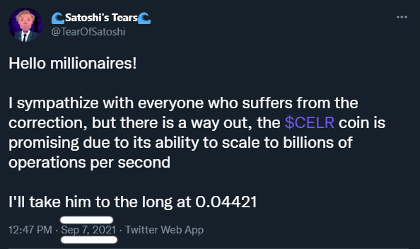 Moneyfe45313071's tweet photo. 💵This guy always amazes me - @TearOfSatoshi💥

💎I made x4 on $CELR when the whole market was losing cash!🔥

This TALENT make money👇

💥Follow now @TearOfSatoshi💰

$icp $rgt $twt $algo $ewt $hot $leos $uno $slim $nano $nexo $sfp $any $xvg $pyr $crv $chz $fren $bel $swap https://t.co/qNgn1H4Iln