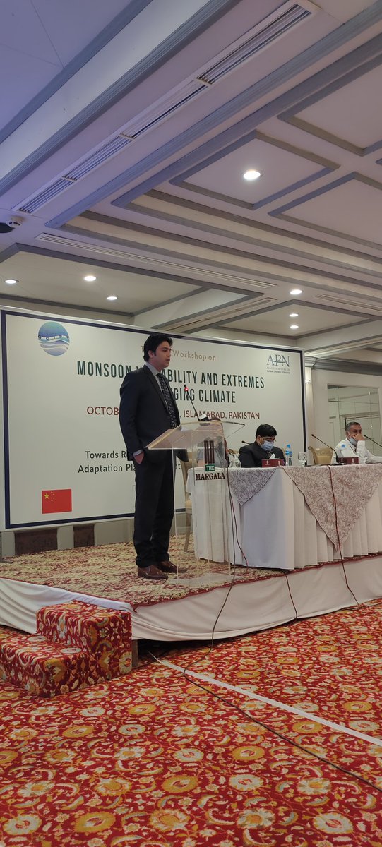 fatimaspasha's tweet photo. Anchor person Farid Rais from Neo News, representing media during the workshop; shares his views.

#GCISC_APN #MonsoonWorkshop #ClimateActionNow #ClimateCrisis #ClimateEmergency https://t.co/najiuTSdHR