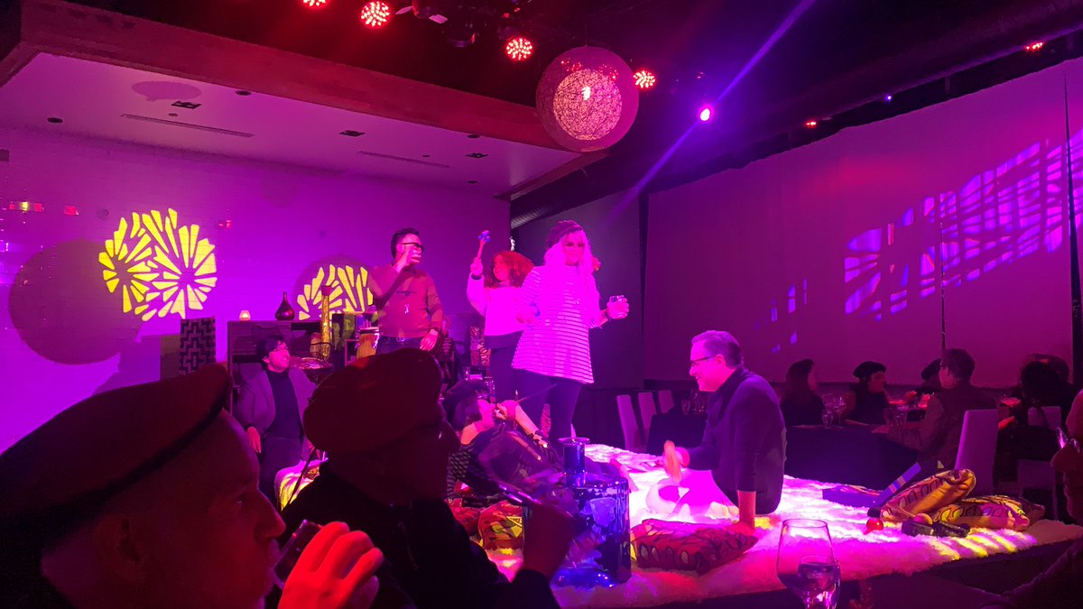 Tsenzee's tweet photo. Such a blast @PSUnderground with @PalmSpringsPSH. It’s a #beatnick-themed affair (and an all-vaxed crowd). https://t.co/0gDUBmpEM8