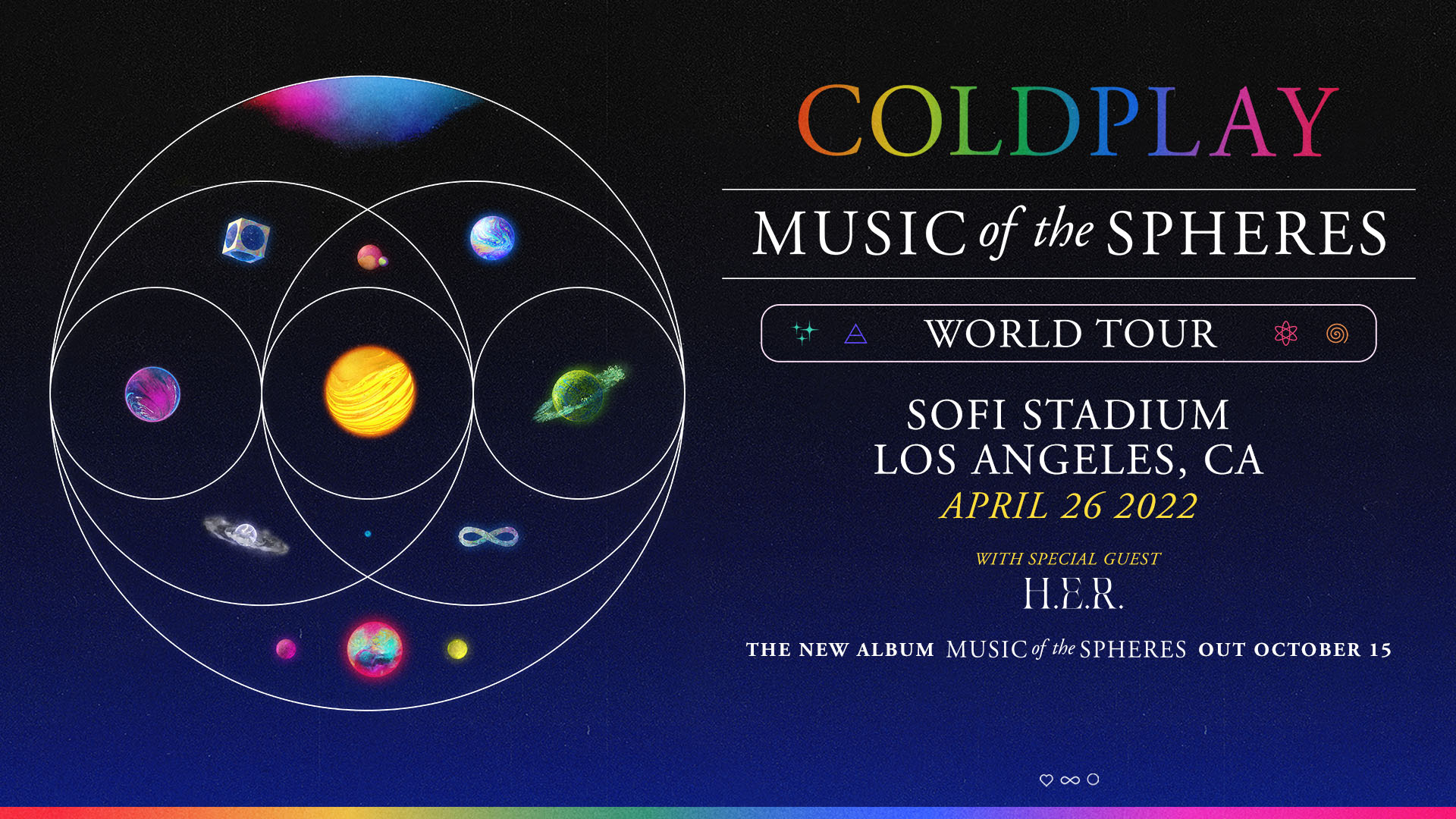 SoFi Stadium on Twitter "JUST ANNOUNCED Coldplay is heading out on the Music Of The Spheres