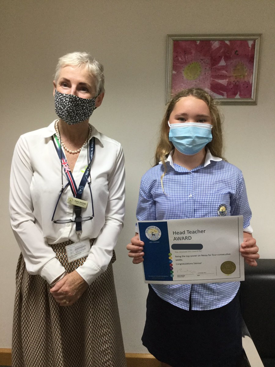 BSAKspecialEdu's tweet photo. Day 4 of Dyslexia Awareness Week - No Write Wednesday. Congratulations to our year 5 student Sienna who was presented with a Headteacher Award for her amazing achievements on Nessy. Keep up the great work Sienna! @BSAKprimHead @BSAKyear5 @NessyLearning https://t.co/7flDo085sA