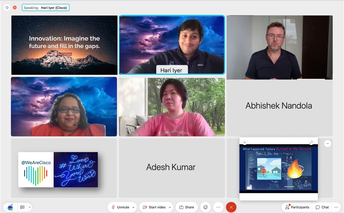 VarshaKanwar's tweet image. 💡Be bold
💡Ask for (and be open to) feedback
💡Stay curious and keep learning
💡Innovative teams stay laser focused on customer’s point of view 
Great advice by Hari Iyer to ~200+ attendees at #CiscoAPJC #LiveLearnLaugh club organized ‘Practical Innovation’. #WeAreCisco