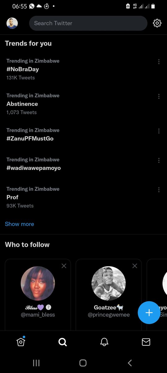 Aikaka #NoBraDay2021 is trending in zimbabwe 😂