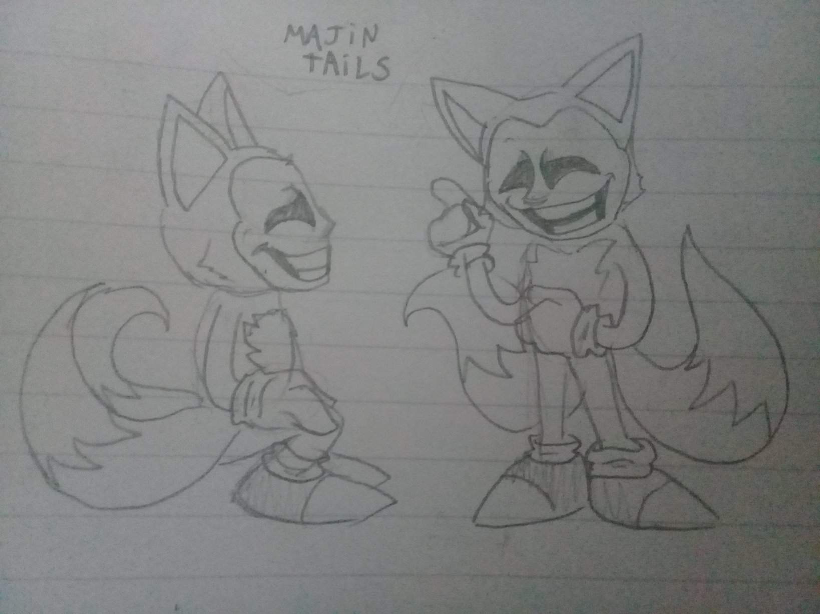 ❁Marionett Woods⸙͎༄ on X: omg I found a Majin Tails fan sprite on Reddit  and had to draw it! #Sonic #MajinSonic #SonicArt  /  X