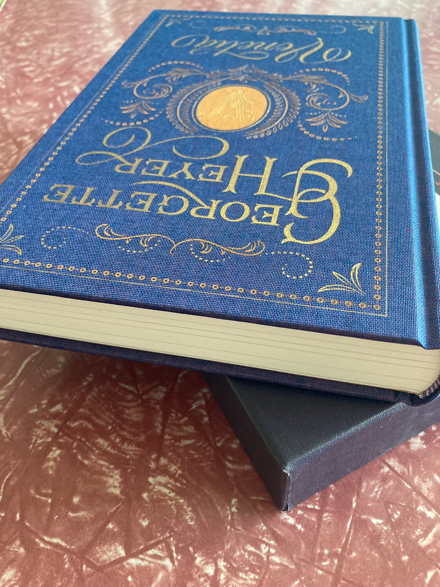 HeyerSociety's tweet photo. Love, love, LOVE this beautiful edition of Venetia from @foliosociety! Arrived today and already beloved. Is it just us or from a certain angle… is it, in fact,  blue? https://t.co/6Oq2PTBTYe