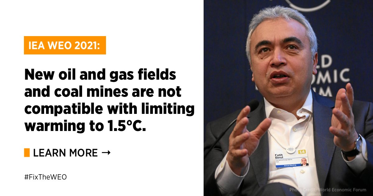 Meanwhile, yesterday the <a href="/IEA/">International Energy Agency</a> reiterated that 1.5°C means no new approvals for fossil fuel extraction. Even in a worse-than-1.5°C scenario fossil fuels peak soon meaning new extraction *anywhere* is at risk of becoming stranded.