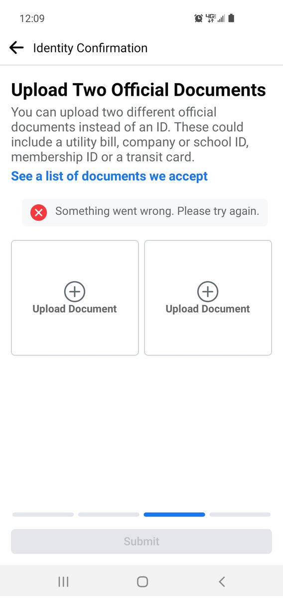 princejtj's tweet photo. @Facebook @fbsecurity @oculus @OversightBoard now this is what I get I've put clear pics of state id / birth certificate/ credit card/ health insurance/ foodstamps 
What else do you need?  My blood and finger prints?
Huh? Why won't you answer any questions on any apps or platform https://t.co/PUjmintMaD