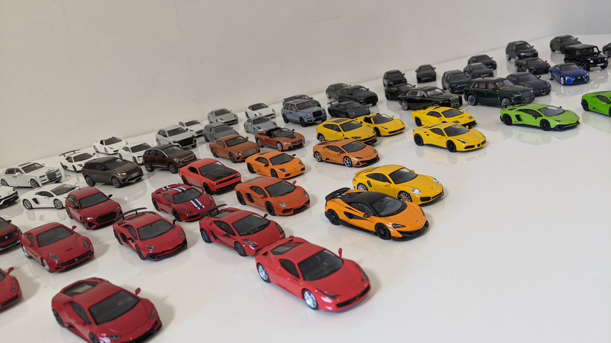 RossoBianco28's tweet photo. 持っている1/64ミニカー全部出してみました！！気になる車はありますか？

もっともっともっとミニカー業界の人と繋がりたいです！
いいね　RT フォローしていただけると嬉しいです‼ https://t.co/KUtPpxuf9g