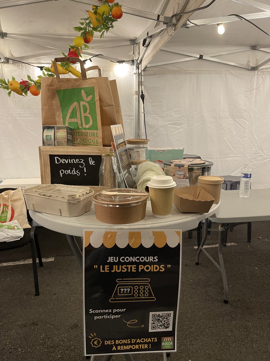 bocca_sacs's tweet photo. Dernier jour pour participer à notre jeu concours !
C'est sur le MIN de Rungis durant les 3 jours de la gastronomie qui se termine aujourd'hui.
Devinez le poids de tous les produits présents sur la table et scannez le QR code ou en cliquant via ce lien : https://t.co/loVvCL6WX8 https://t.co/JHuZAcE1P5