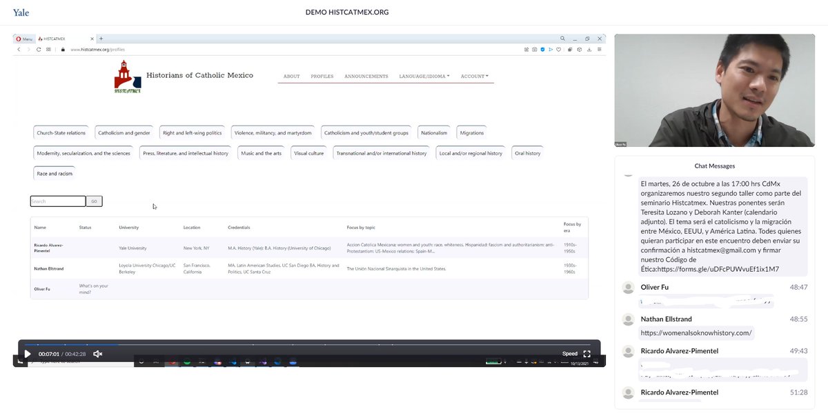 Trees73Fu's tweet image. #100DaysOfCode day 44(?): Deployed a #RedwoodJS web app that serves as an academic directory/networking platform and gave a demo over Zoom. What a great way to practice #fullstack #Reactjs #GraphQL #Prisma #PostgresQL #CSS development and practice my Spanish as well!