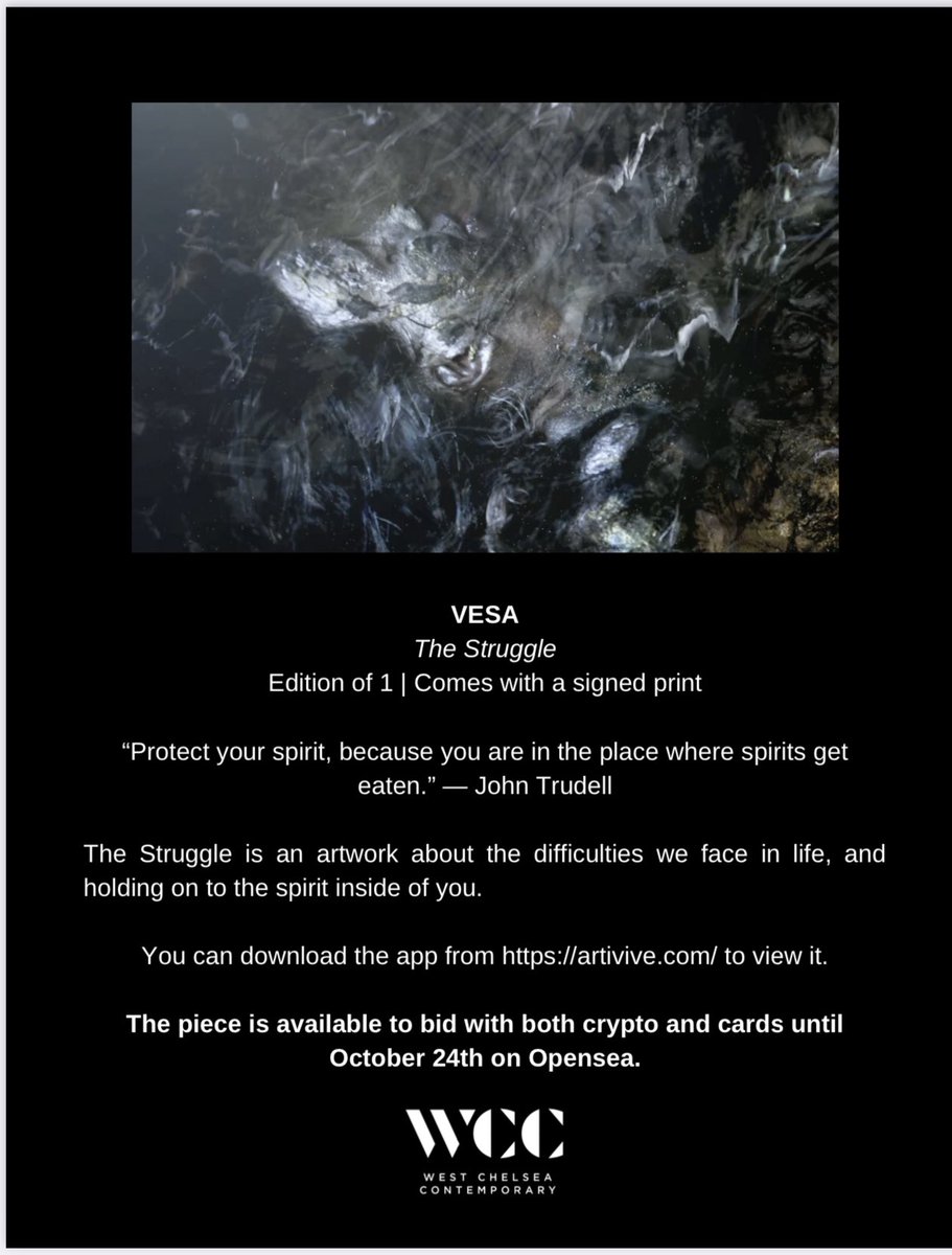 The <a href="/OwnYourDataNow/">₿rittany Kaiser 💎 🚀</a> curated @WCC_art show is now on and on screens in Austin, Texas. 

Love this progress of reputable galleries curating quality #NFTs 🙏